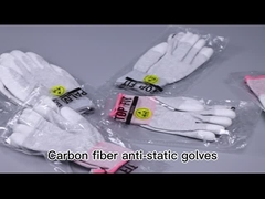 Il ESD senza filaccia ha tagliato la misura conduttiva resistente della palma dell'unità di elaborazione della fibra del carbonio dei guanti 13gsm